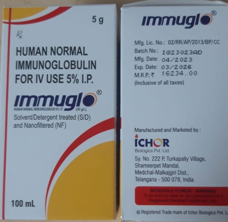 Human Normal Immunoglobulin 5% iv