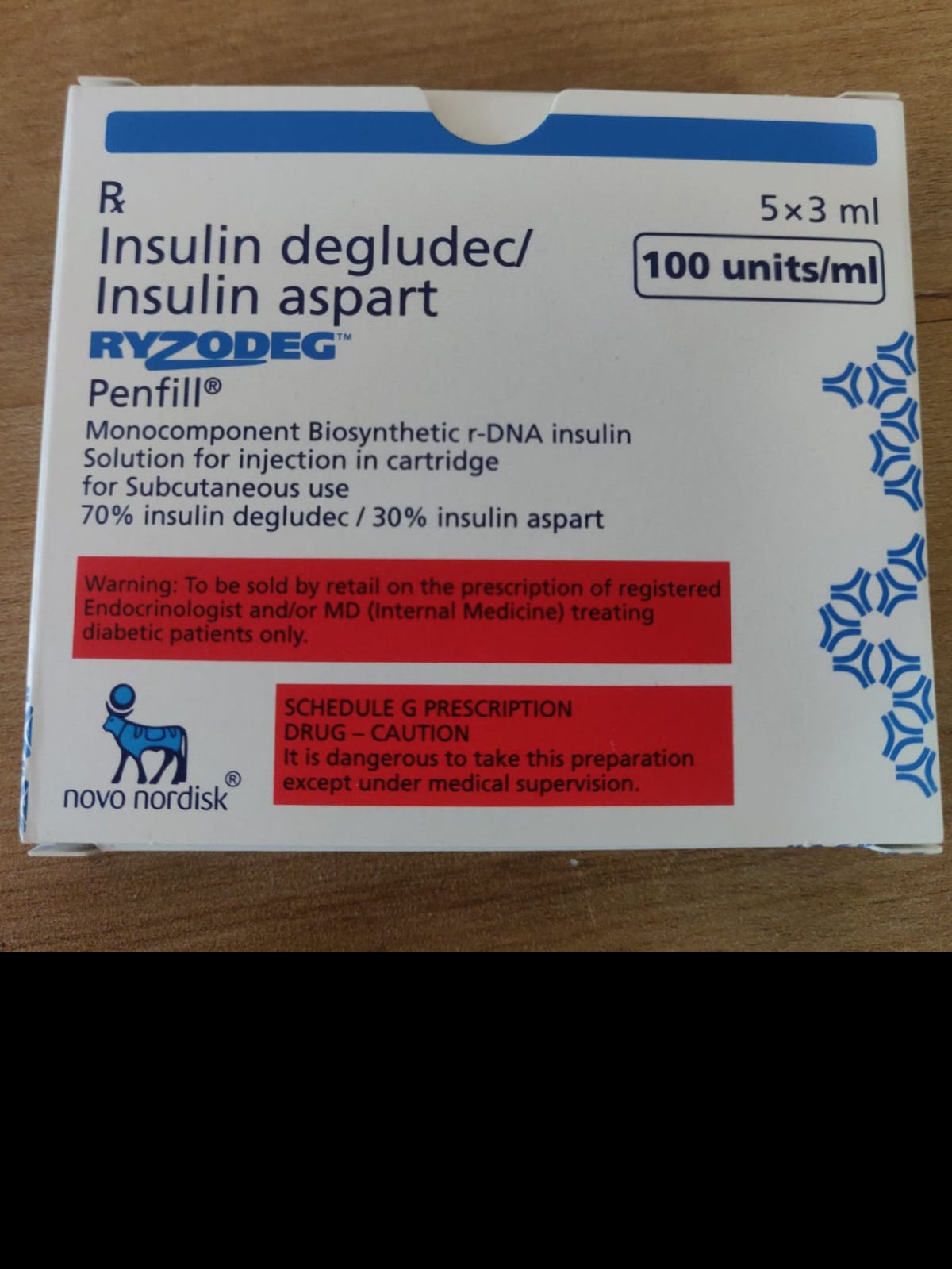 Insulin Degludec Aspart Cartridge