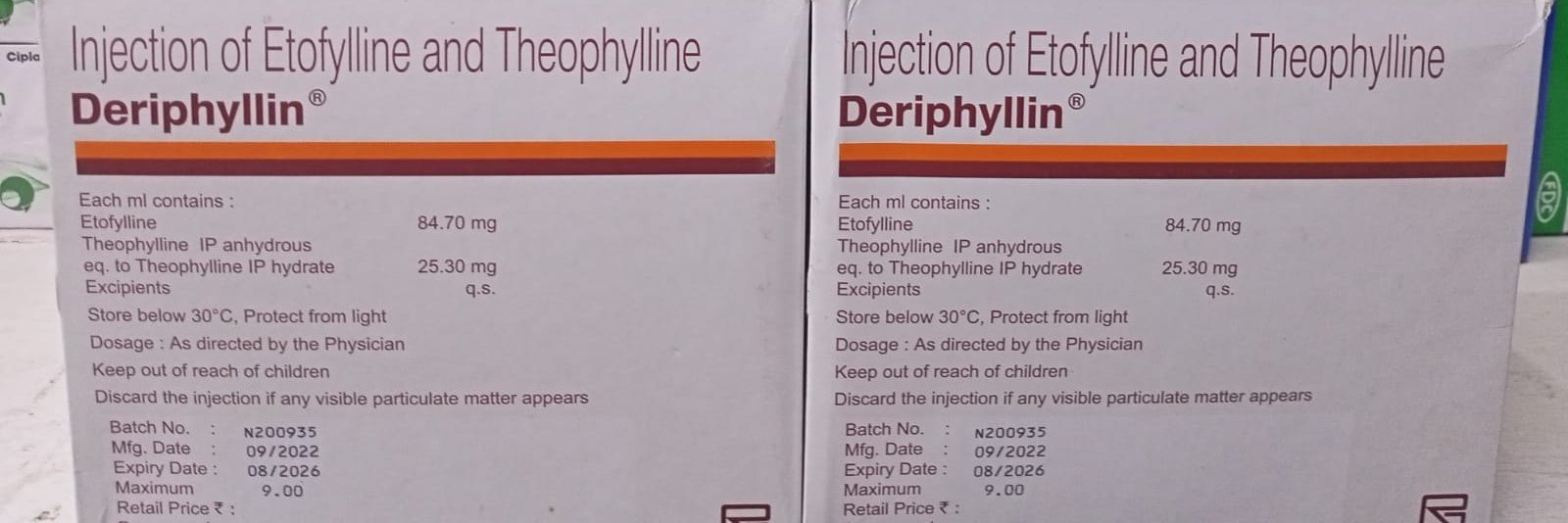 Etofylline And Theophylline Injection