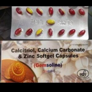 Calcium Carbonate Mineral Calcitriol Vitamin D3 And Zinc Capsule