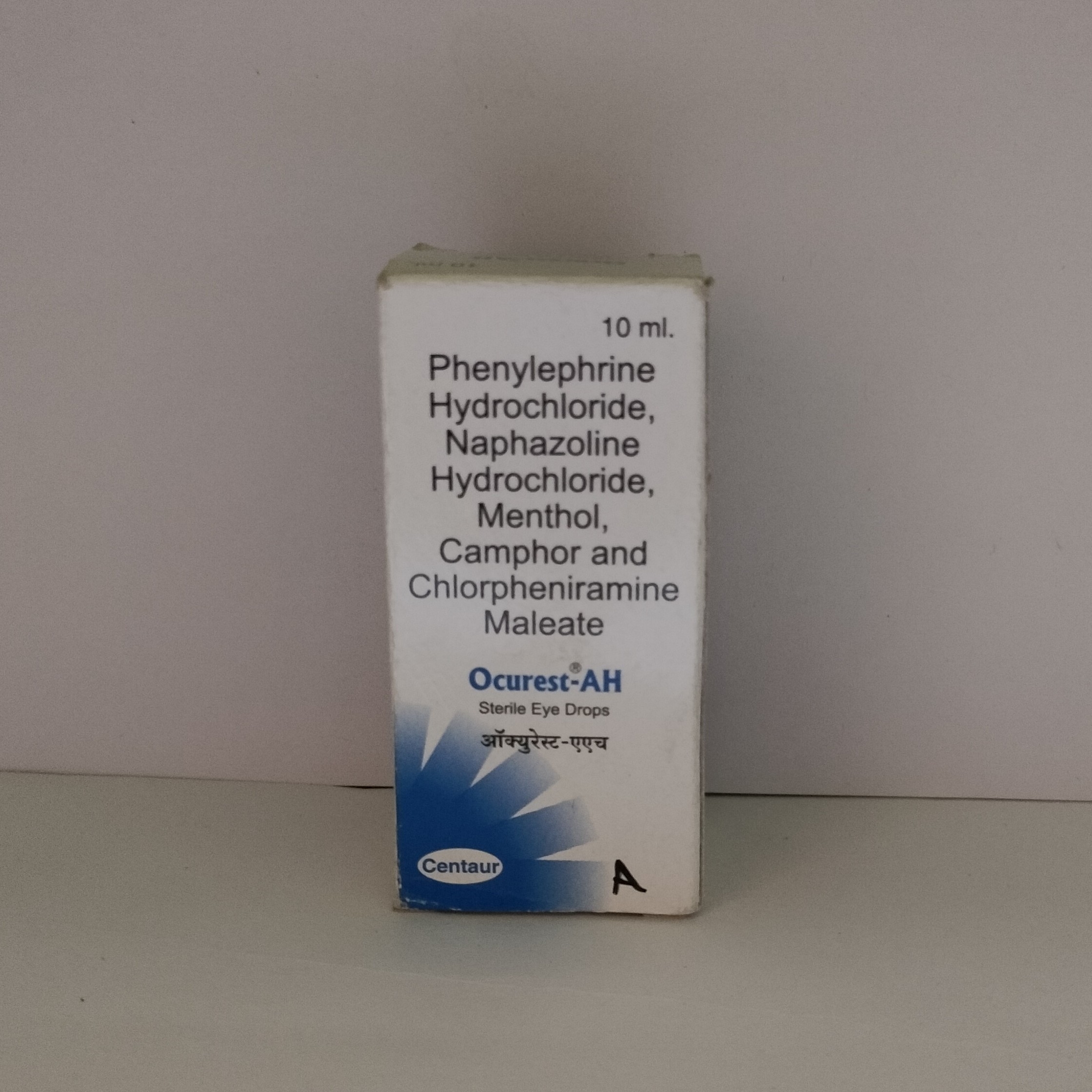 Naphazoline Hydrochloride and Chlorpheniramine Maleate Eye Drop