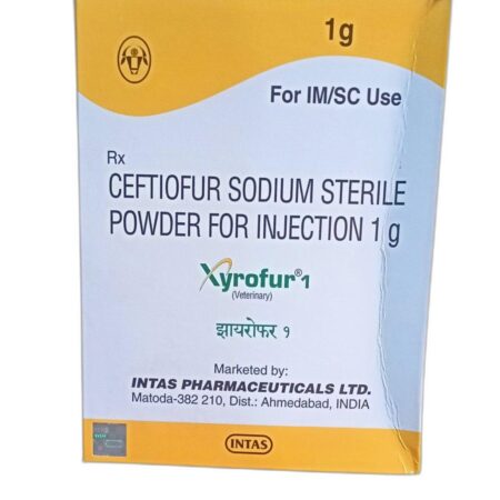 Ceftiofur Sodium Sterile Powder For Injection 1g